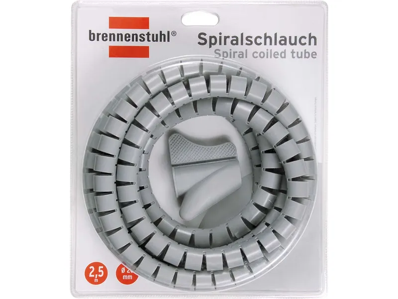 Brennenstuhl brennenstuhl Spiralschlauch 2,5 m, Ø 20 mm, grau – Produktbild 1 von 2
