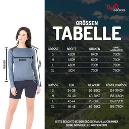 Woolona Woolona Langarmshirt - KONA - 100% Merinowolle – Produktbild 1 von 1