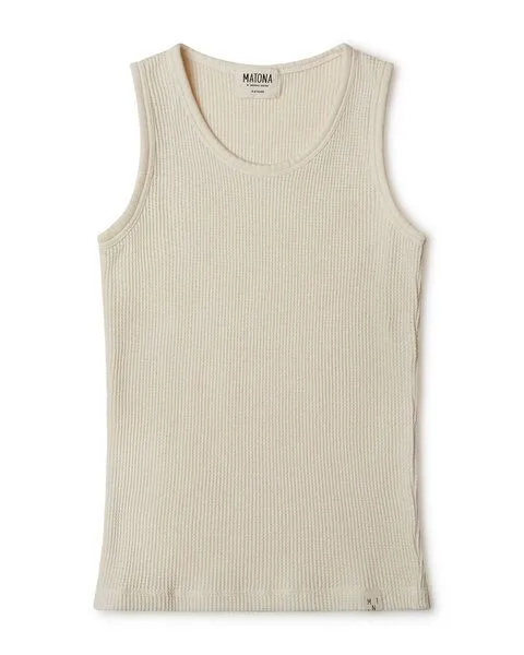 MATONA Matona Unterhemd / Tanktop für Kinder aus Bio-Baumwolle / Basic Tanktop, Weiß, – Produktbild 2 von 2