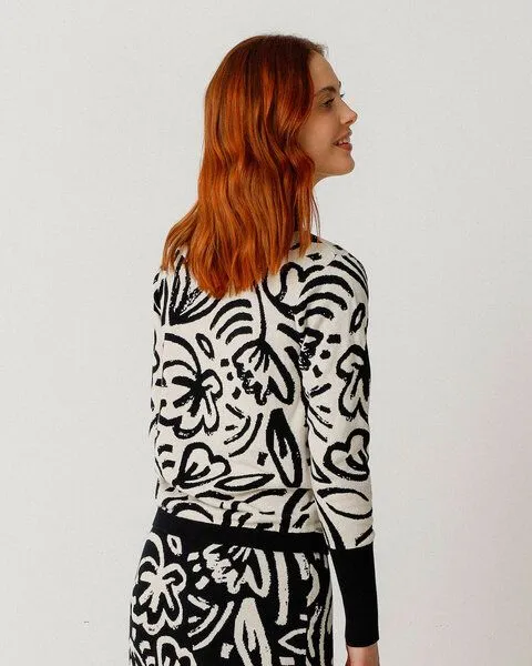 SKFK SKFK Pullover aus Bio-Baumwolle - Dunixe - Garden – Produktbild 3 von 3