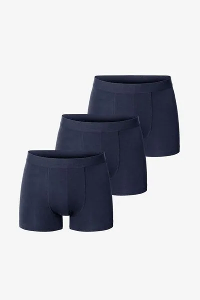 Bread & Boxers Bread & Boxers 3-Pack Boxershorts BRIEF aus Bio-Baumwolle, Blau (dark navy), – Produktbild 1 von 4