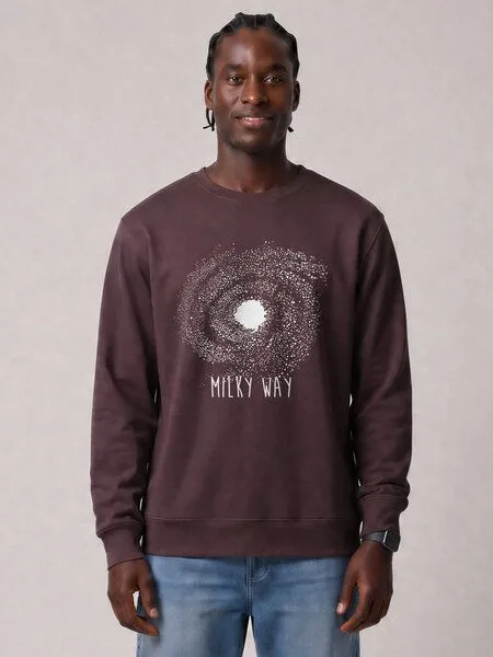 watapparel watapparel Sweatshirt Unisex Milky way, Red brown, – Produktbild 2 von 2