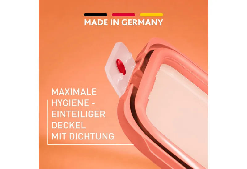 EMSA EMSA Frischhaltedose "oneClick" aus Kunststoff, 1,2 l, Orange, – Produktbild 6 von 6
