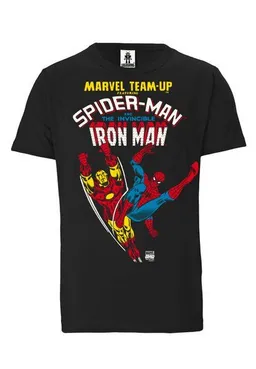 LOGOSH!RT LOGOSH!RT Team Spider-Man & Iron Man - Marvel - 100% Organic Cotton – Produktbild 1 von 1