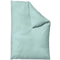 Schlafgut Schlafgut Bettdeckenbezug Knitted Jersey - 95% Biobaumwolle, 5% Elasthan - uni, Petrol light, – Produktbild 1 von 1