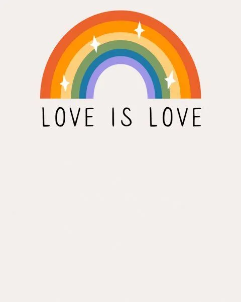 watapparel watapparel T-Shirt Frauen Love is Love, Off white, – Produktbild 3 von 4