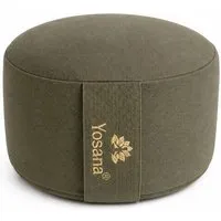Yosana Yosana Yogakissen rund, Meditationskissen 30x15cm, Olivgrün, – Produktbild 1 von 1