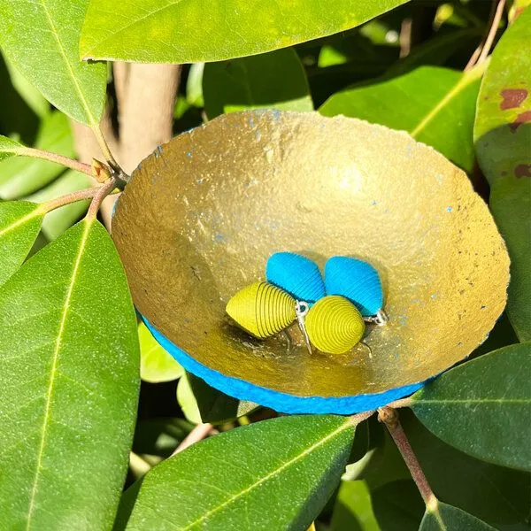 Sundara Sundara Schmuck- / Dekoschälchen, Türkis, – Produktbild 5 von 6