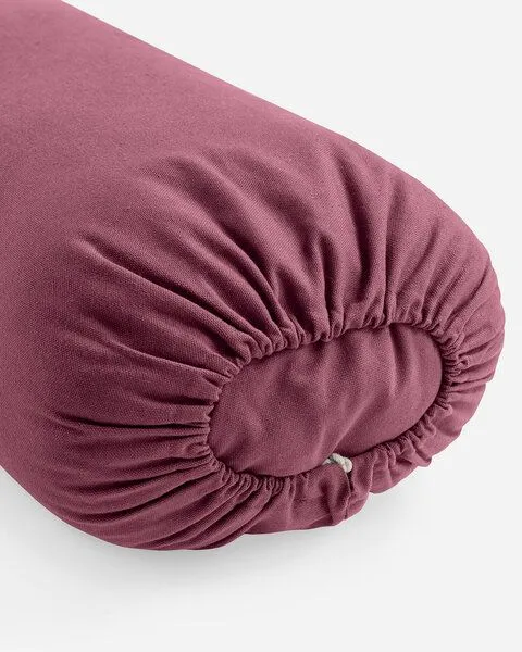 Lotuscrafts Lotuscrafts BIO Großer Yoga Bolster RESTORATIVE L mit weicher Kapokwolle gefüllt, Aubergine, – Produktbild 4 von 4