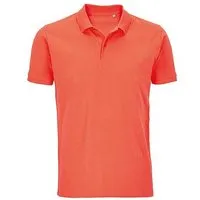 Sol's Sol's Herren Poloshirt Planet Polo Shirt Regular Bio - Baumwolle, Pop orange, – Produktbild 4 von 4