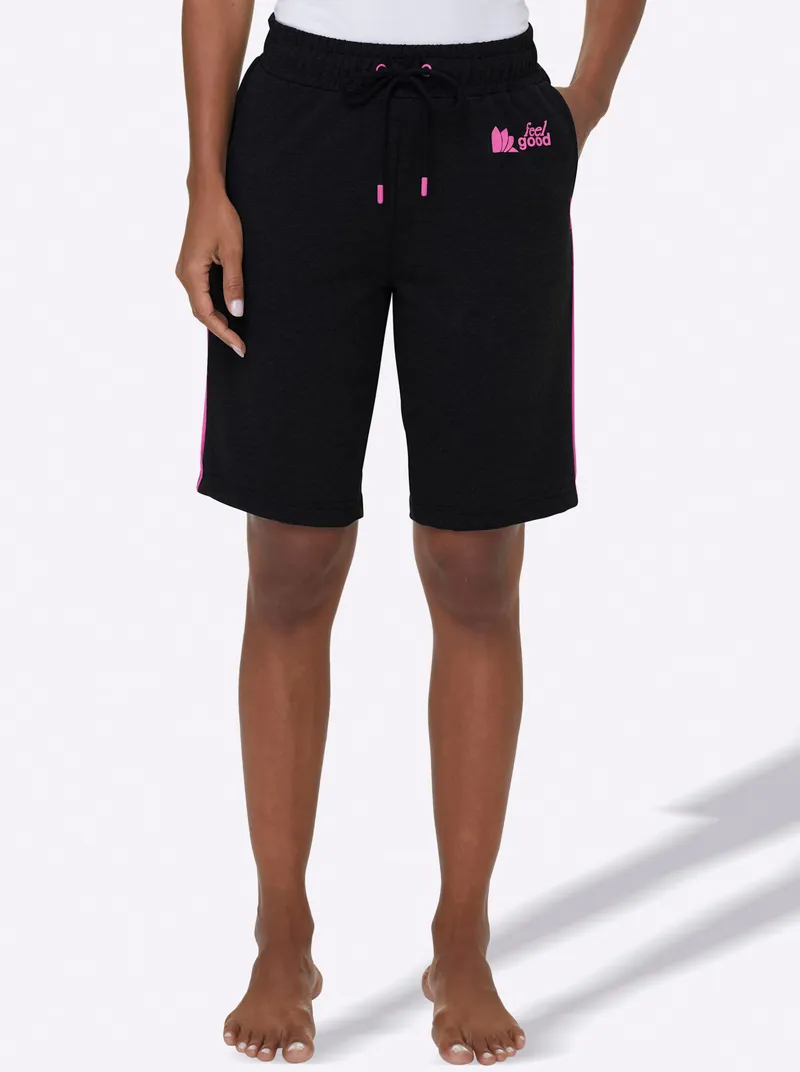 feel good Bermudas schwarz + grau-meliert, Schwarz + grau-meliert, – Produktbild 3 von 3