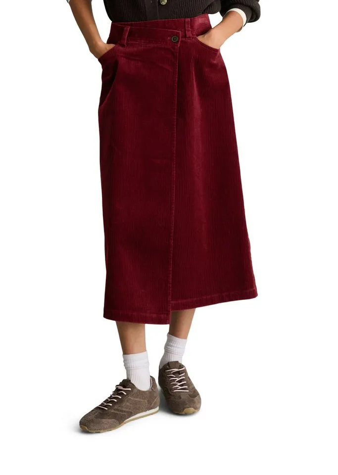 Marc O'Polo DENIM Webrock aus Baumwoll-Stretch, Rot, – Produktbild 1 von 5
