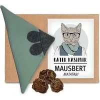 Kater Kasimir Kater Kasimir Mausbert - Die 2-in-1 Spielmaus für Katzen, handgemacht aus BIO-Baumwolle und Matatabi-Füllung – Produktbild 1 von 1