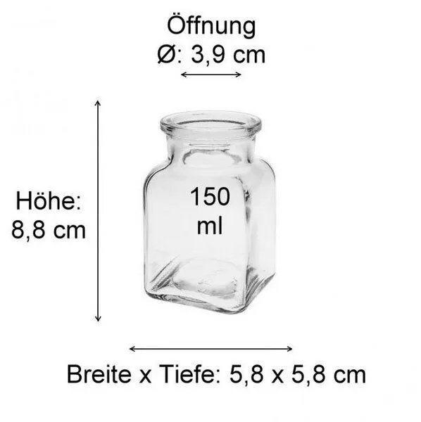 mikken mikken Gewürzgläser 8er Set 150 ml eckig mit 24 Gewürzetiketten – Produktbild 6 von 6