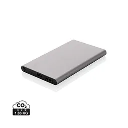 XD Collection 4.000mAh Type-C Powerbank aus RCS recyeltem ABS & Aluminium, anthrazit, Dunkelgrau, – Produktbild 1 von 1