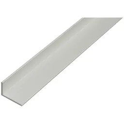 Alberts ALBERTS Winkelprofil, ungleichsch., Alu silber elox., LxBxHxS 1000 x 15 x 10 x 1,5 mm – Produktbild 1 von 1