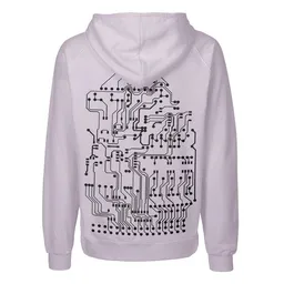 HANDGEDRUCKT HANDGEDRUCKT "Vernetzt" Männer Zip Hoody Neutral – Produktbild 1 von 1
