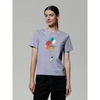 watapparel watapparel T-Shirt Frauen Balloon Spaceman, Lavender, – Produktbild 1 von 1