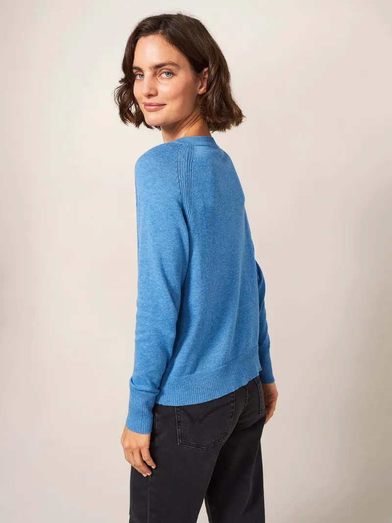 White Stuff Lulu Strickjacke - 48, Blau, – Produktbild 4 von 4