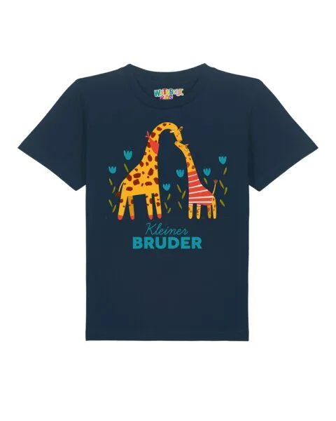 watabout.kids watabout.kids T-Shirt Kinder Giraffe Kleiner Bruder, French navy, – Produktbild 1 von 3