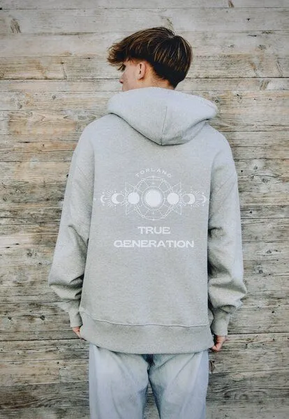 TORLAND Torland Hoodie Slammer Heavy True Generation, Grau (heather grey), – Produktbild 2 von 3
