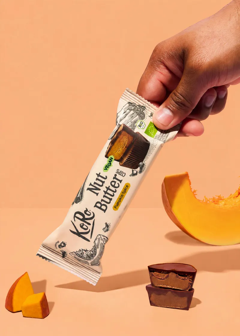 KoRo Limited Edition: Bio Nut Butter Cups Pumpkin Spice | 3 x 13 g – Produktbild 3 von 5