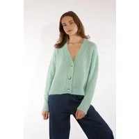 Les Racines Du Ciel Les Racines du Ciel - Cardigan Gilda, Petrol (aqua), – Produktbild 1 von 1