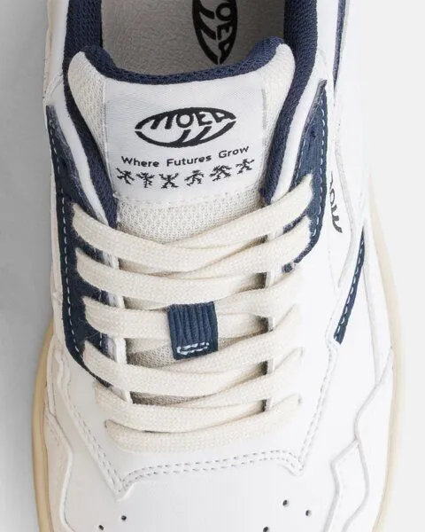MoEa MoEa Sneakers Origin - White & Blue - Mushroom, Blue, – Produktbild 4 von 4