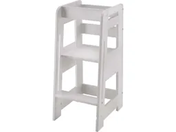 Infantil Lernturm B 42 x T 52 x H 89 cm, zweifach verstellbare Stufen, Buche weiß – Produktbild 1 von 1