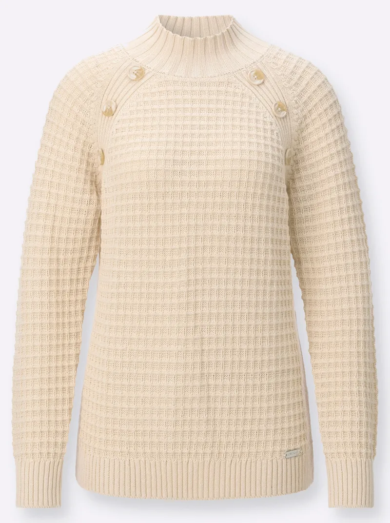 Witt Stehkragenpullover elfenbein, Elfenbein, – Produktbild 2 von 2