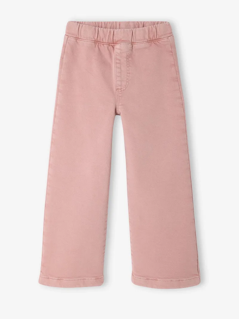 Vertbaudet Weite Mädchen Hose mit Dehnbund BASIC, Malve, – Produktbild 3 von 3