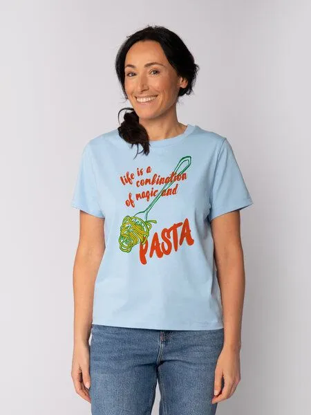 watapparel watapparel T-Shirt Frauen Magic and pasta, Blue soul, – Produktbild 1 von 4