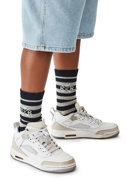 Band of Rascals Band of Rascals Striped Sport Socks, Navy-grey, – Produktbild 2 von 3