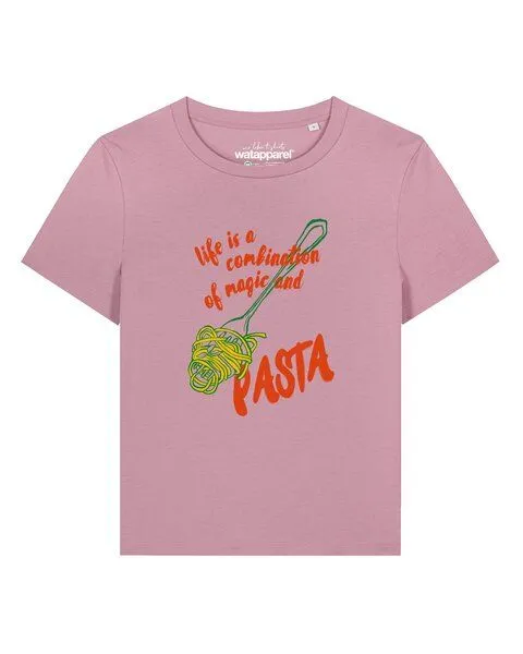 watapparel watapparel T-Shirt Frauen Magic and pasta, Lilac dream, – Produktbild 1 von 2