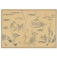 Bow & Hummingbird Bow & Hummingbird Geschenkpapier/Poster Unterwasserwelt – Produktbild 1 von 1