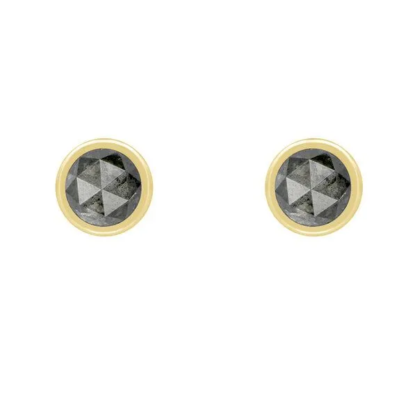 Eppi Eppi Goldene Ohrringe mit 0.52ct Salt'n'Pepper Diamanten Gledina, Gold, – Produktbild 2 von 3