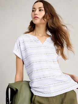 White Stuff Besticktes T-Shirt Nelly - 36 – Produktbild 1 von 1