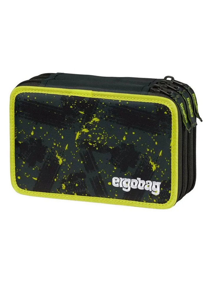 Ergobag Ergobag Federmäppchen Maxi Mäppchen, (1-tlg), mit Stiften befüllt, Grau, – Produktbild 1 von 7