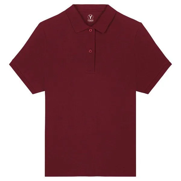 YTWOO YTWOO Klassiches Damen-Poloshirt, Burgundy, – Produktbild 1 von 2