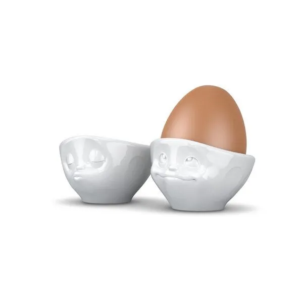 FIFTYEIGHT PRODUCTS FIFTYEIGHT PRODUCTS Küssender Eierbecher aus Porzellan – Produktbild 4 von 4