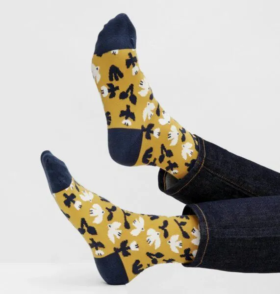 Natural Vibes Natural Vibes Socken Myriam Van Neste Collab Bio GOTS | Birds Herren Damen – Produktbild 3 von 4