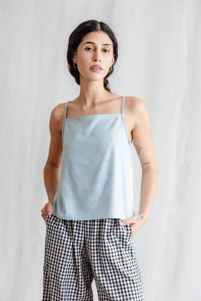 Jyoti - Fair Works Jyoti - Fair Works Modal Trägertop Lilea, Eisblau, – Produktbild 1 von 4