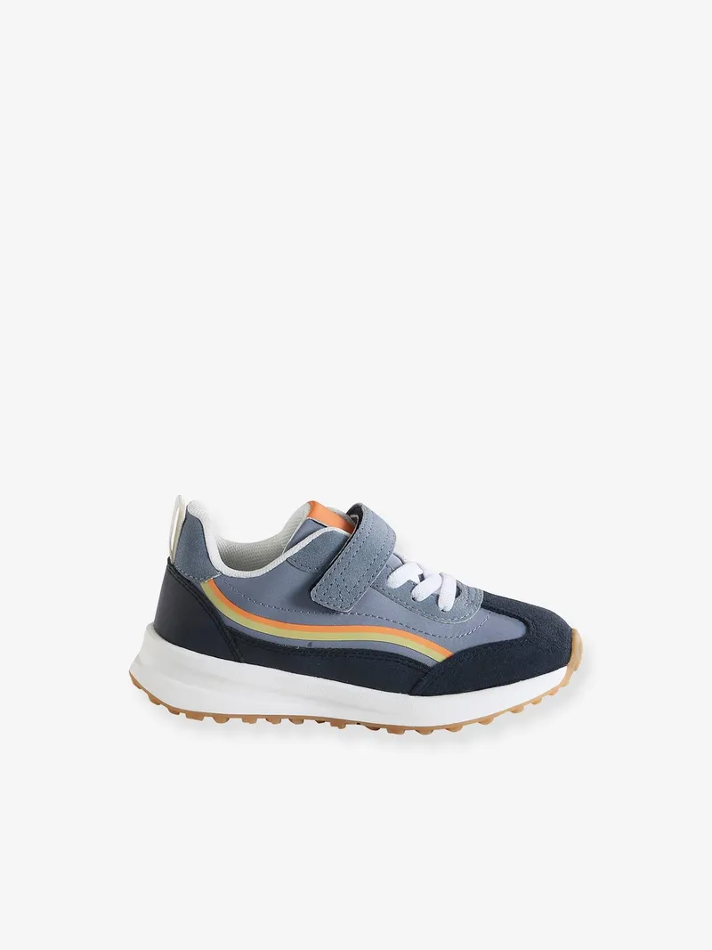 Vertbaudet Kinder Sneakers mit Anziehtrick set, Set blau, – Produktbild 2 von 4