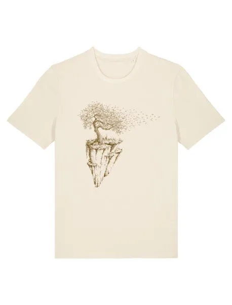 Life-Tree Life-Tree Shirt aus Biobaumwolle für Herren "Maple Island" in Natural Raw/Green Bay/Desert Dust, Natur, – Produktbild 1 von 5
