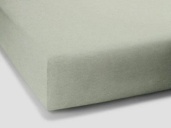 formesse formesse Spannbettlaken aus Edel-Frottee für die kälteren Monate, Graugrün633, – Produktbild 2 von 4