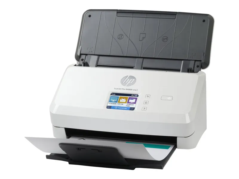 HP HP Scanjet Pro N4000 snw1 Sheet-feed - Dokumentenscanner - CMOS / CIS - Duplex - 216 x 3100 mm - 600 dpi x 600 dpi - bis zu 40 Seiten/Min. (einfarbig) – Produktbild 1 von 2