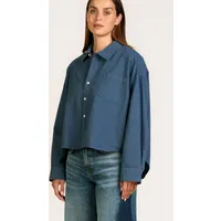 Kuyichi Kuyichi Damen vegan Bluse Bonnie Ozeanblau – Produktbild 1 von 1