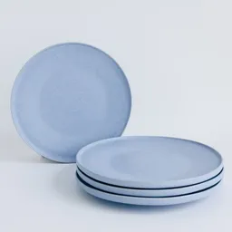 NAKOA NAKOA Dessertteller Keramik 4er Set | Handgefertigtes Steingut Geschirrset | Langlebig & Spülmaschinenfest | Mikrowellengeeignet | Hochwertige große Teller | Modernes Design | 22,5 x 2,5cm – Produktbild 1 von 1
