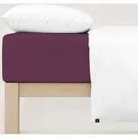 Schlafgut Schlafgut Spannbettlaken Casual Organic - 100% Biobaumwolle, Purple deep, – Produktbild 2 von 5