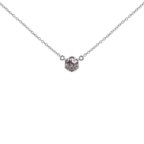 Eppi Eppi Kette mit einem Salt and Pepper Diamanten Mejia, Weiss, – Produktbild 2 von 4